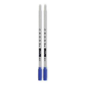 Cross® Refills For Cross Ballpoint Pens, Fine Conical Tip, Blue Ink, 2-pack freeshipping - TVN Wholesale